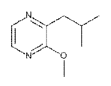 2-isobutyl-3-methoxypyrazine(IBMP)의 구조