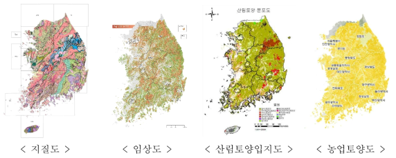 공공기관 제공 데이터의 GIS DB 활용 및 분석 기초 자료 활용