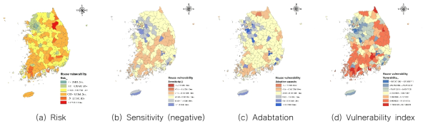 Spatial distribution for housing vulnerability index