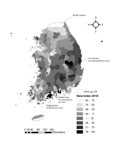 New index (vulnerability index on regional hollowing-out) by region