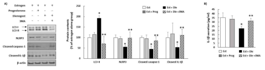 자궁내막증 세포에서 progesterone이 autophagy 및 NLPR3 inflammasome에 미치는 영향