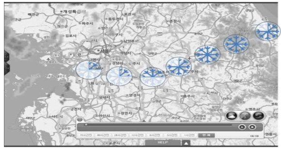 어는비 예측 시스템 자료 : 한국도로공사 홈페이지