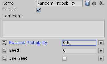 50%으 확률로 서브트리로의 진입을 결정하는 Random Probability 노드