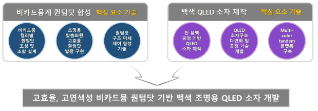 본 연구과제의 핵심 요소 기술 개발 및 이를 통한 연구목표 달성 모식도