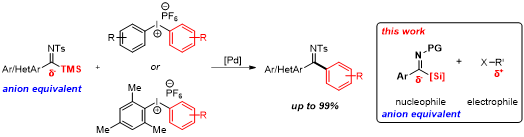 Imidoylsilane 의 탄소-실리콘 반응 활성화 반응
