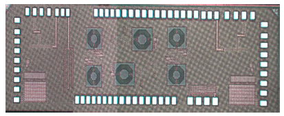 1차 제작 CMOS IC 칩사진