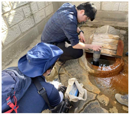 경주 검단약수터의 이산화탄소 측정