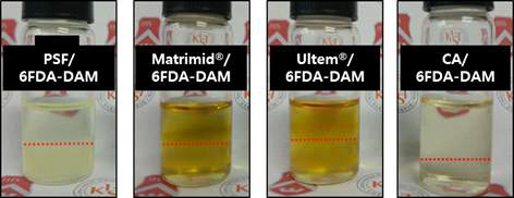 상용 고분자/6FDA-DAM 혼합용액