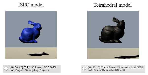 Surface Model과 Tetrahedral Model의 부피 측정