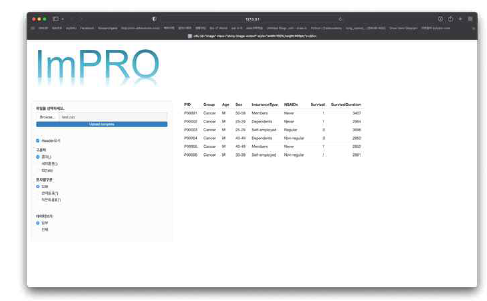 ImPRO System: Data Exploration