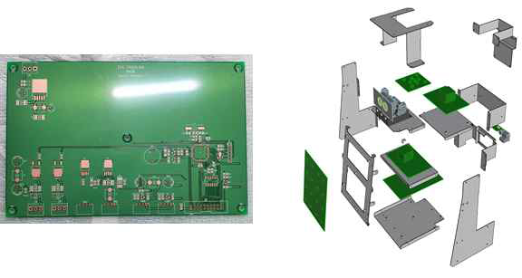 기기의 메인 PCB와 전장 및 기구설계도