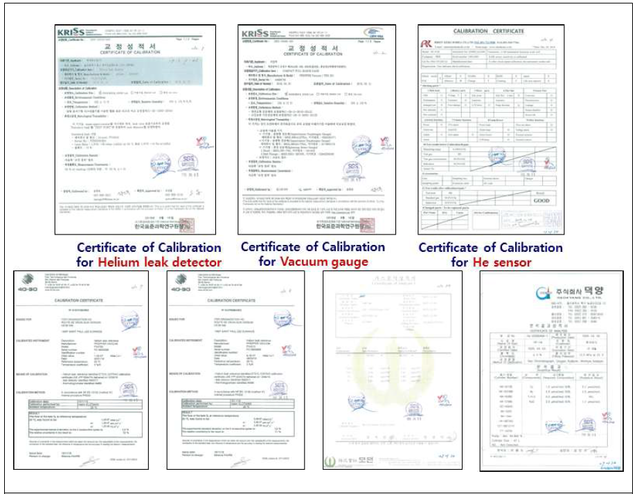 시험전 필수 확인 문서들(Certificates)