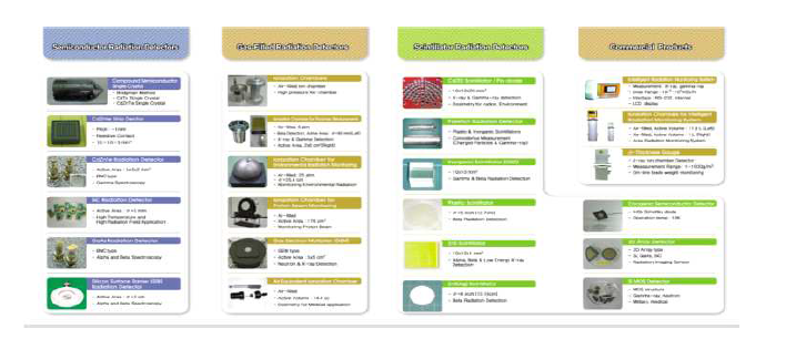 한국원자력연구원 개발 방사선 센서 및 계측기(’07년)