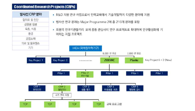 IAEA의 Coordinated Research Projects (CRPs)