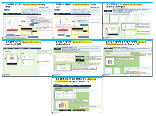 플랫폼 분석 결과 탐색 페이지 UI (User Interface) 내부 동작 Query 정의