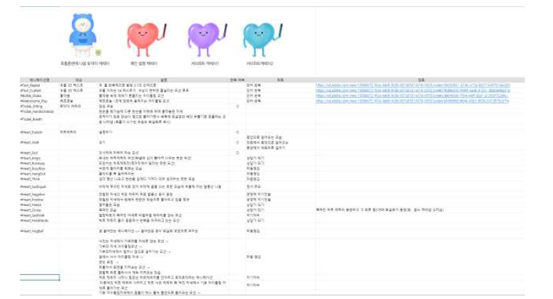 개발예정 캐릭터를 정리한 파일