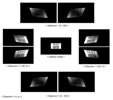 ASKA 3D plate의 부양 영상과 왜곡 영상 시뮬레이션 결과