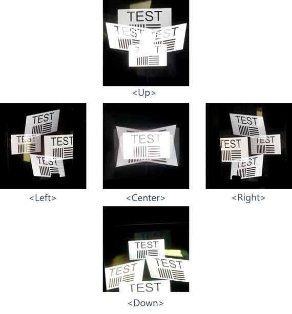 ASKA 3D plate의 부양 영상과 왜곡 영상