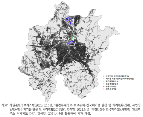 A시 B구 플라스틱 제조업 및 폐기물처리시설 현황