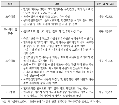 환경부의 협의내용 관리에 관한 세부규정(환경부 예규 제566호 제26조)