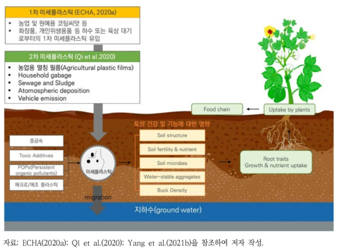 토양 환경 중 미세플라스틱 유입과 이동, 영향