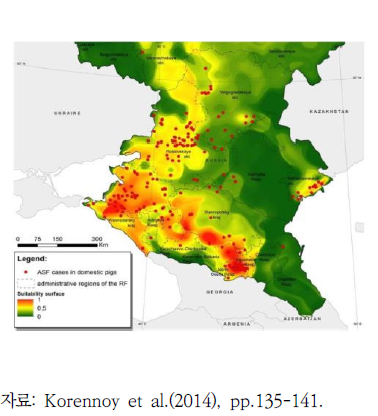 MaxEnt를 활용한 ASF 발생 적합성 지도