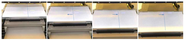 폴리곤 스캐너-UV 레이저 응용 Zigzag 패턴 조사 테스트