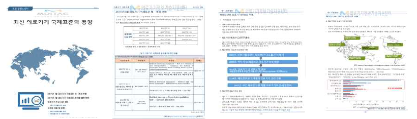 의료기기 국제 표준화 동향 정보 제공