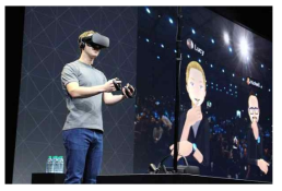 Oculus Rift와 Oculus Touch를 이용한 Facebook Spaces 시연