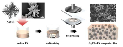 AgFD/PA 복합체 필름 제작