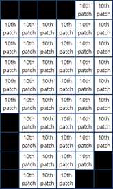 Label of the 10th patch in the #1051stframe