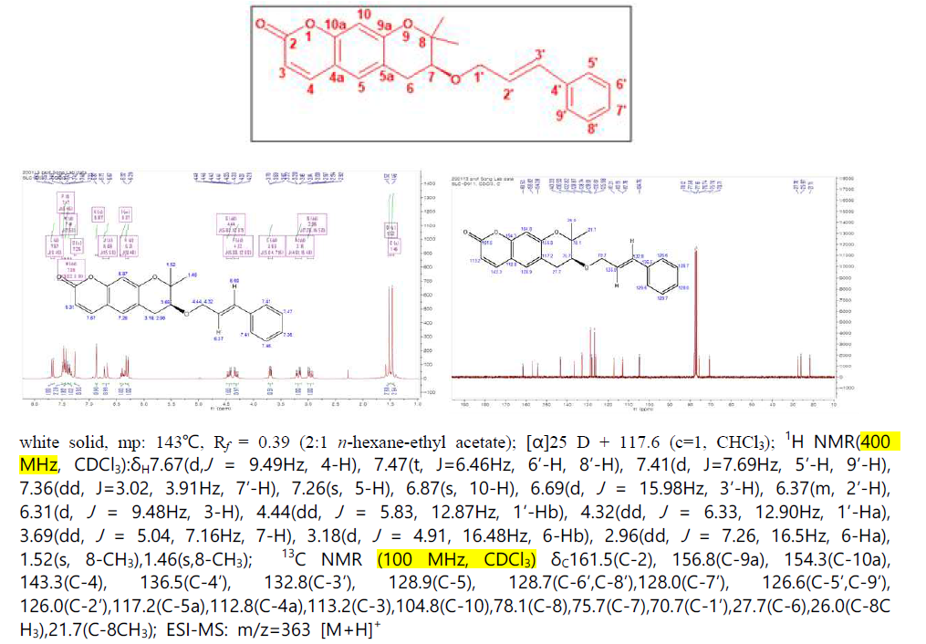 D-011의 NMR data