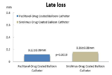 Late loss (Paclitaxel DCB / Sirolimus DCB)