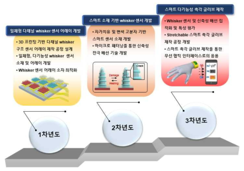 연차별 연구 목표 및 내용 개요도