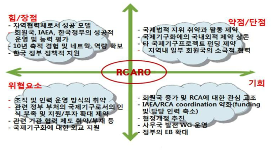 RCA 사무국 SWOT분석