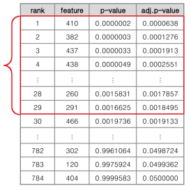 p-value와 adjusted p-value