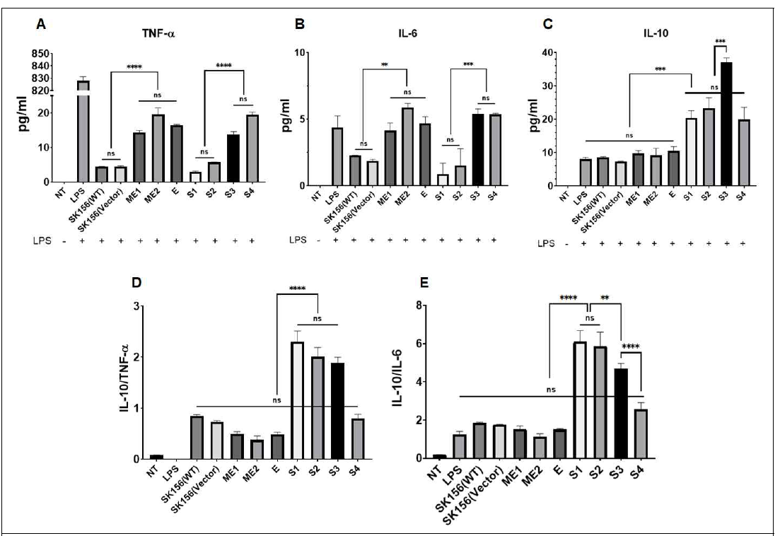 Results of the inflammatory activity in RAW 264.7 macrophage cells