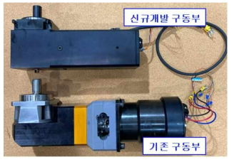 감속기일체형모터 최종 조립품