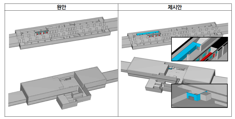 화재해석 모델 기본 형상 변경