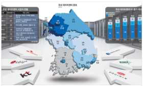 국내 데이터센터 분포 (출처 : 전자신문 2020.05.25. 신문기사)