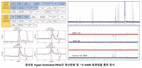 Multi-Angle Light Scattering 및 NMR DEPT 기법을 통한 고분자 구조 분석