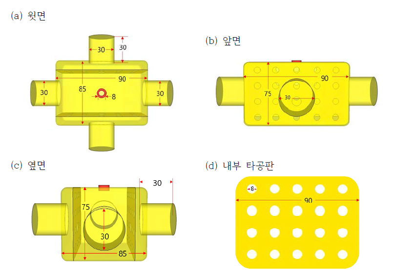 강화유리 챔버 도면