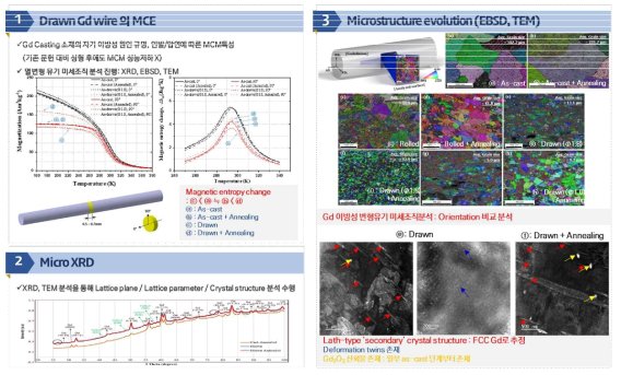 Gd 선재의 MCE 및 EBSD & TEM 기반 자기이방성 분석