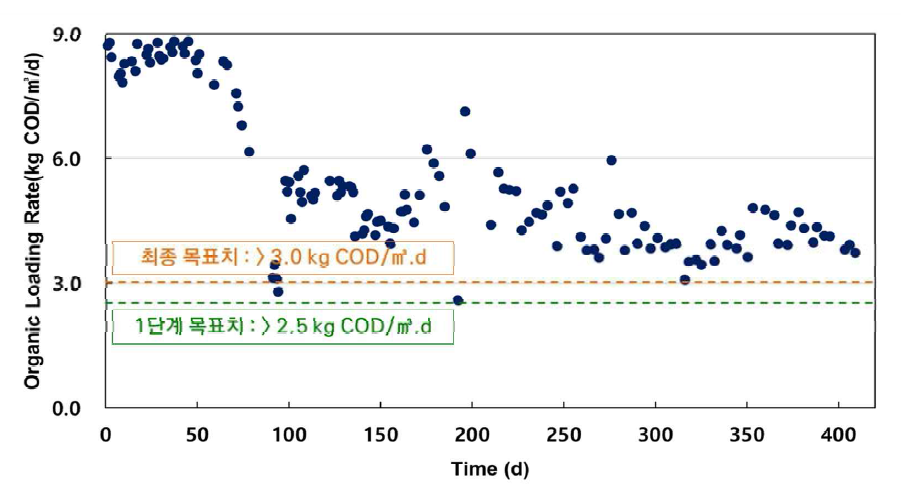 유기물 부하(COD 기준)