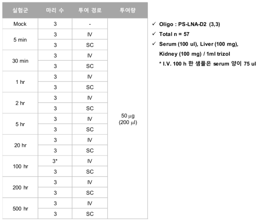 PK 실험 구성