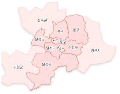 대구시·경산시 행정지도