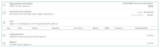 전용 LIMS: download & analysis sequencing data