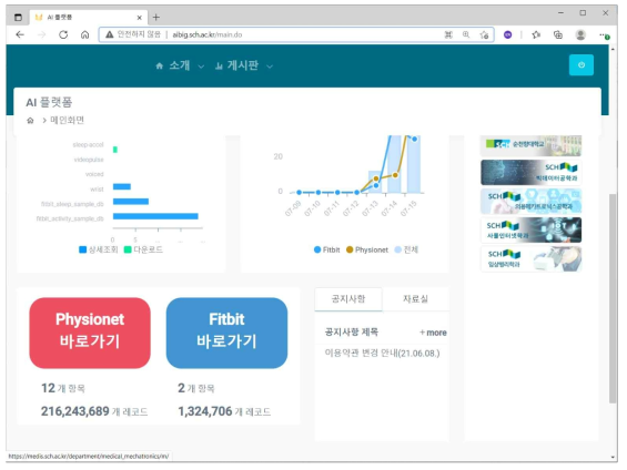 AI빅데이터센터 사이트