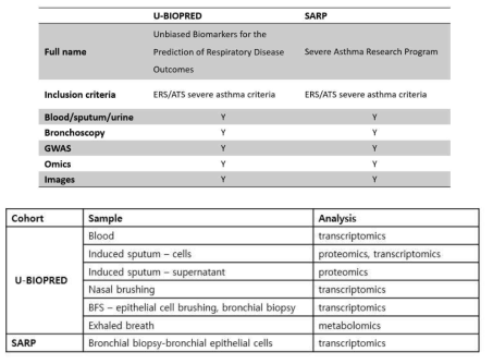 해외 중증 천식 레지스트리 omics 연구
