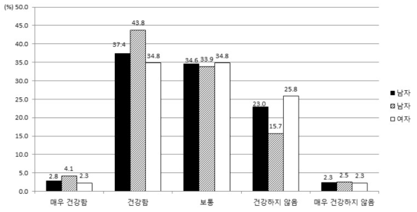 대상자가 인지하는 주관적 건강상태